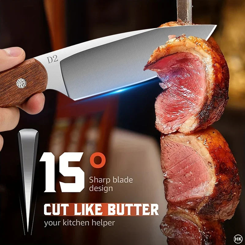 Professional Stainless Steel Kitchen Boning Knife – 13" Blade Kitchen Knife Axl