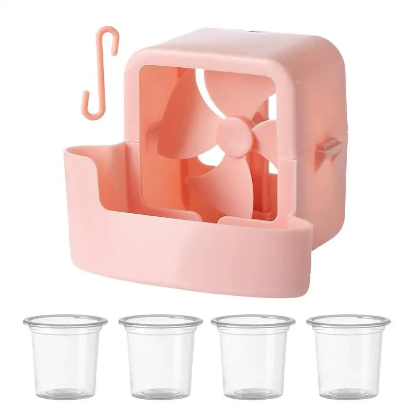 Fan Ice Cooling Attachment with 4 Reusable Ice Cups & Hook Fan Cooling Attachment Axl