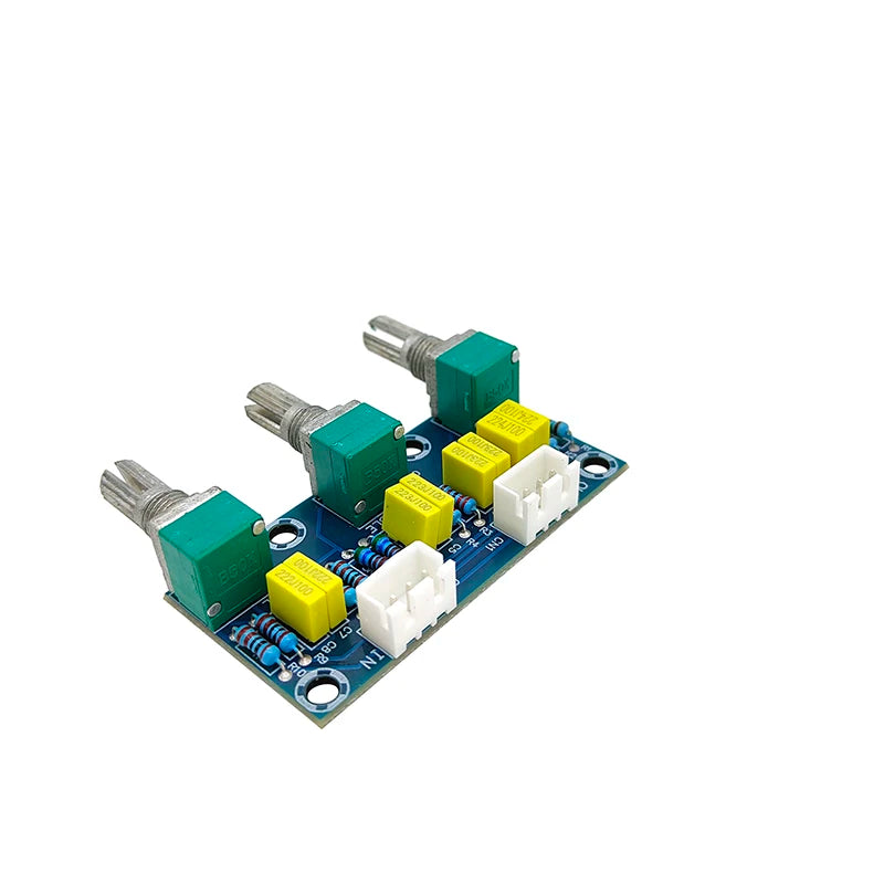Passive Tone Control PCB Board – 2-Channel Bass & Treble Module Audio Preamp Module Axl