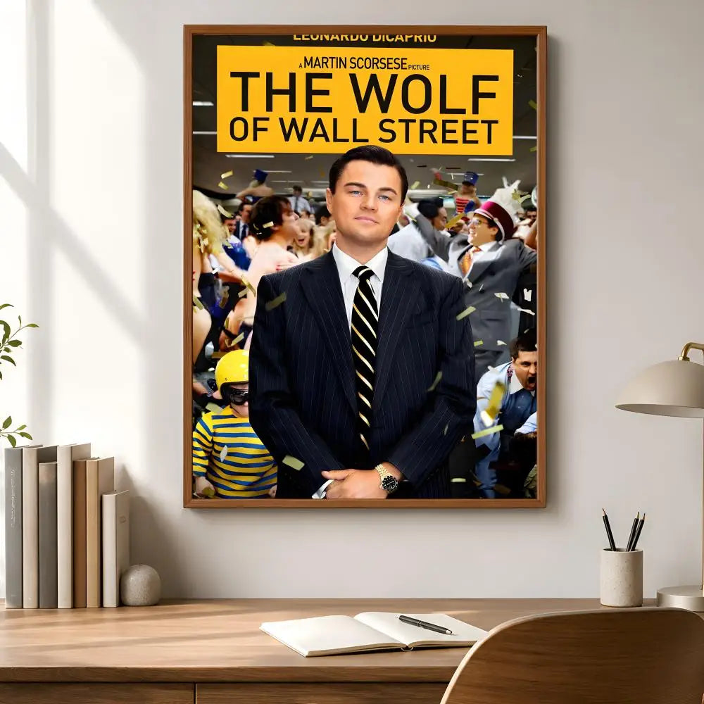 Wolf of Wall Street Movie Poster – Peel & Stick PVC Wall Art Movie Wall Poster Axl