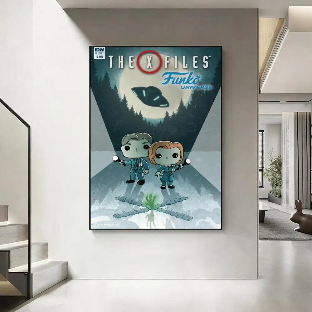X-Files TV Poster – HD Waterproof Wall Art | Home & Bar Decor Wall Art Poster Axl White14 50X70cmNoframe