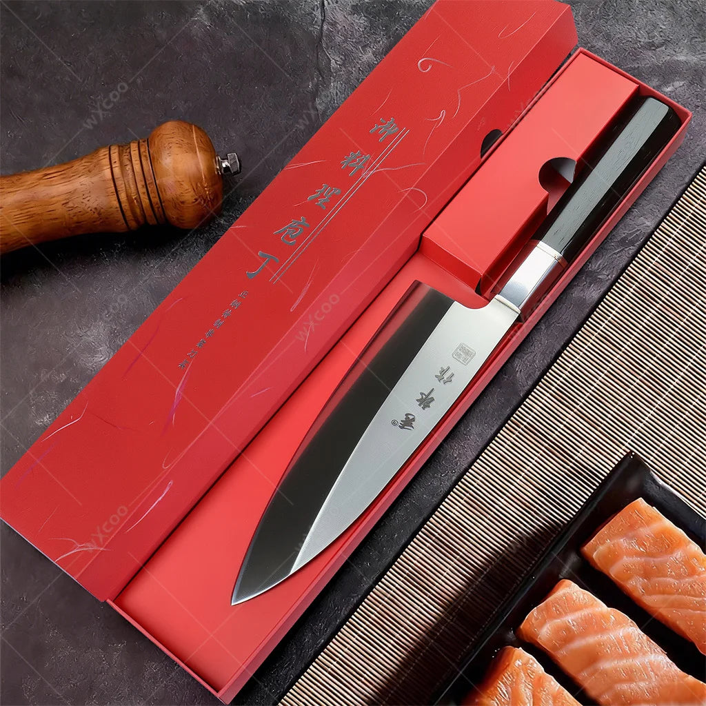 WXCOO Fish Filleting Knife – Sashimi & Sushi Stainless Steel Fish Filleting Knife Axl 18CM-A