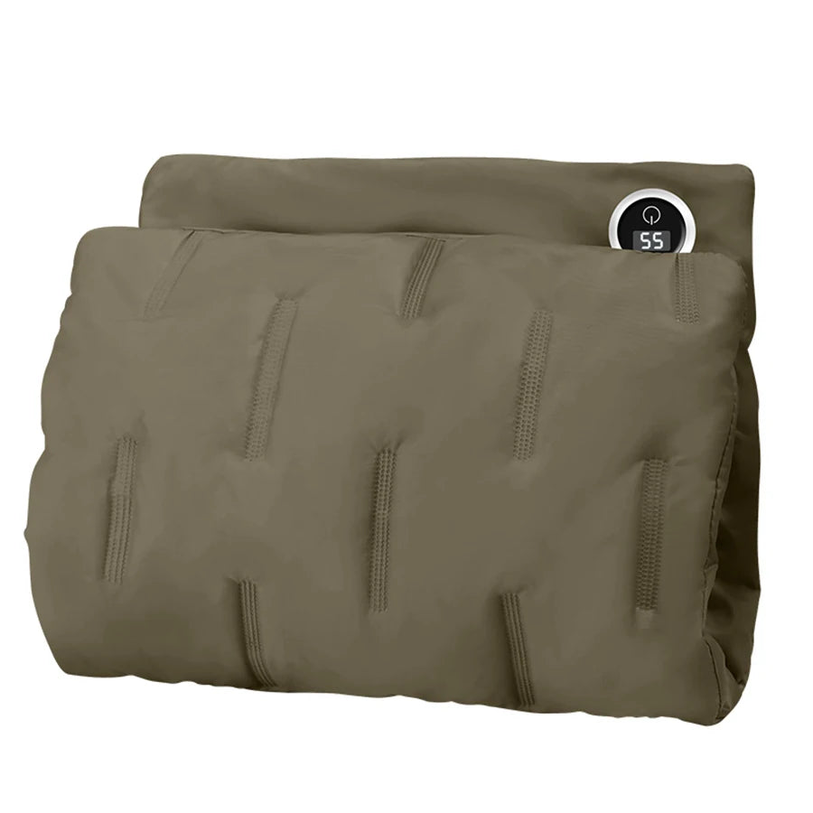 USB Electric Heated Hand Warmer Bag | 3 Heat Settings, 50W Heated Hand Warmer Axl Military green