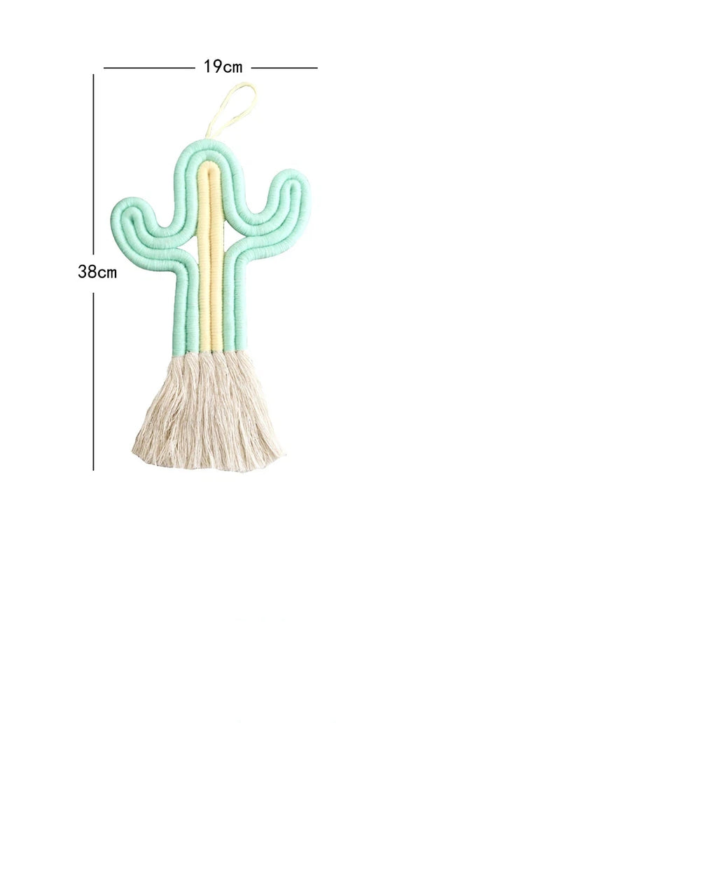 Cactus Macrame Wall Hanging – Boho Cotton Rope Home Decor Macrame Wall Hanging Axl
