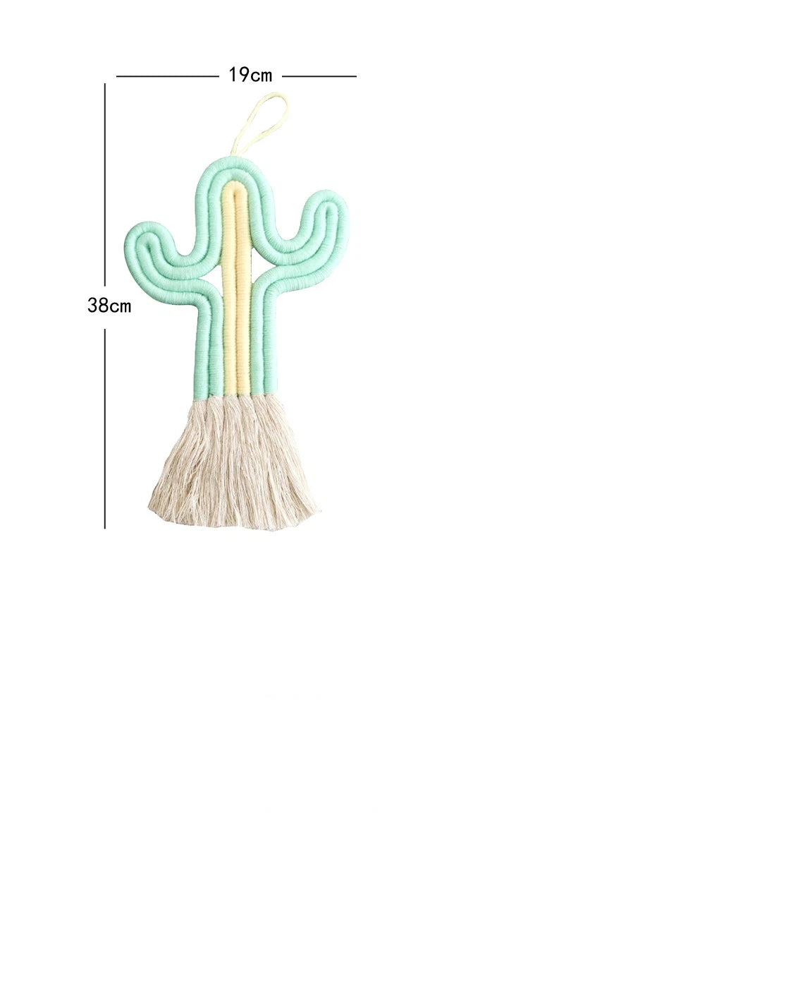 Cactus Macrame Wall Hanging – Boho Cotton Rope Home Decor Macrame Wall Hanging Axl