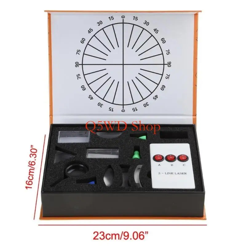 Optical Lens & Prism Set – Physics Light Experiment Kit Optics Experiment Kit Axl