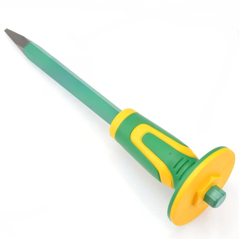 Masonry Chisel Flat & Pointed | CrV Steel Rock Concrete Tool Masonry Chisel Axl