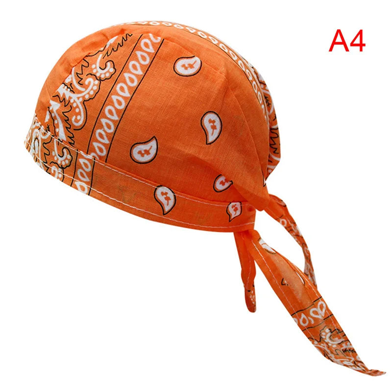 Unisex Cotton Durag Bandana Hat – Printed Head Scarf Cap Bandana Durag Hat Axl A4