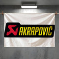 Akrapovic Art Banner Flag – Indoor & Outdoor Wall Decor Decorative Wall Flag Axl White3 100x150cm