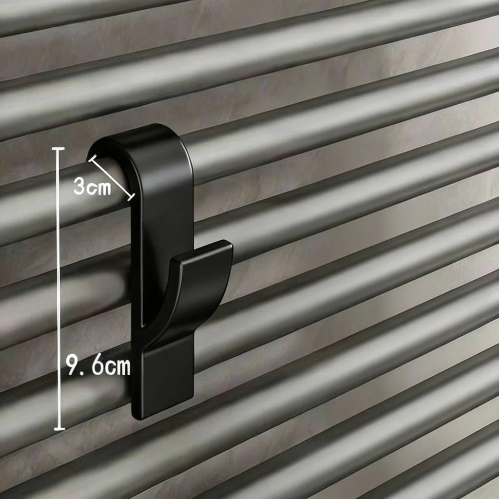 Radiator Hook Clips – Towel & Clothes Hanger for Heated Rails Radiator Hook Clips Axl Black 1PC