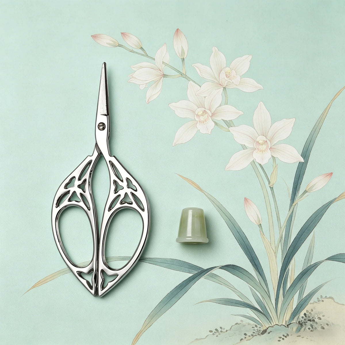 Vintage Embroidery Scissors – Stainless Steel Tailor Shears Embroidery Scissors Axl Scissors-Silvery