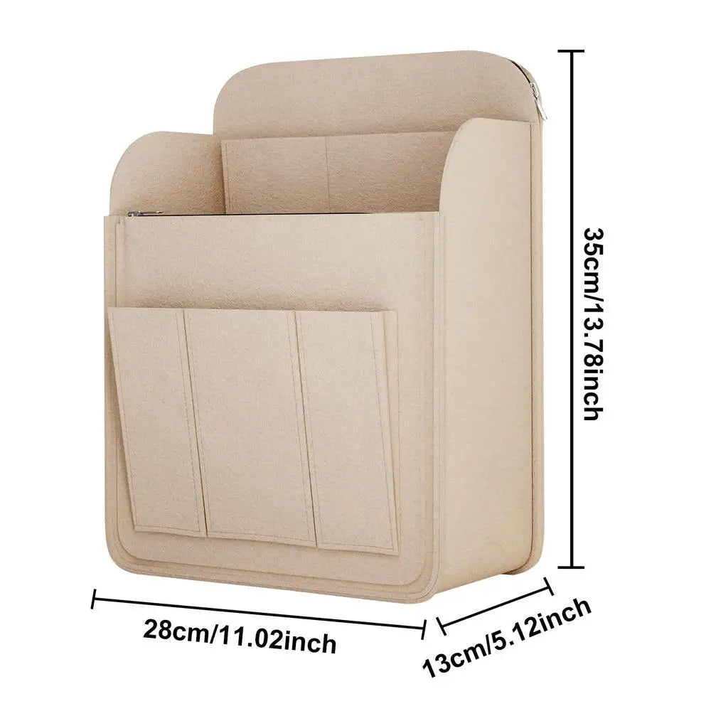 Felt Backpack Insert Organizer – Multi-Pocket Storage Bag Bag Organizer Insert Axl Large beige