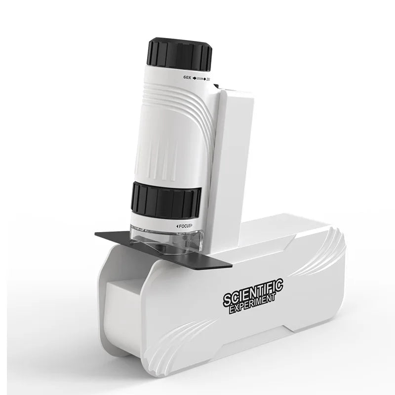 Kids' Portable Science Microscope – 500x Magnification, CE Certified Kids Science Microscope Axl black