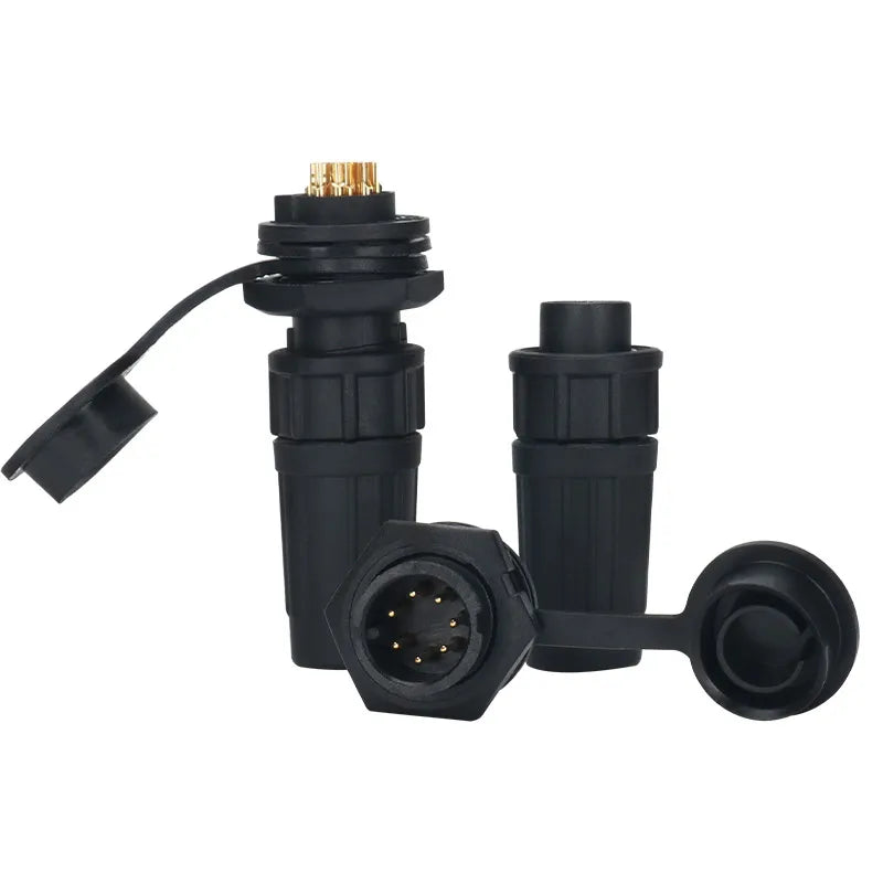 10-Pack IP67 Waterproof 24-Pin Connector Plug & Socket Set Waterproof Electrical Connector Axl