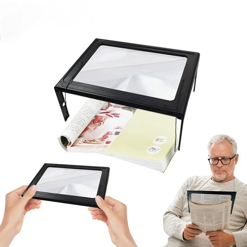 Hands-Free LED Magnifying Glass – Desktop & Neck Mount, 3X LED Hands-Free Magnifier Axl 3x