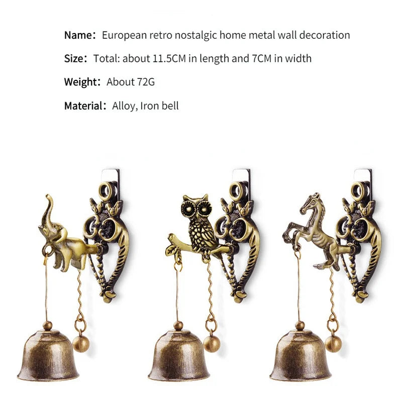 Vintage Metal Bell Wind Chime – Magnetic Door Hanging Ornament Wind Chime Ornament Axl