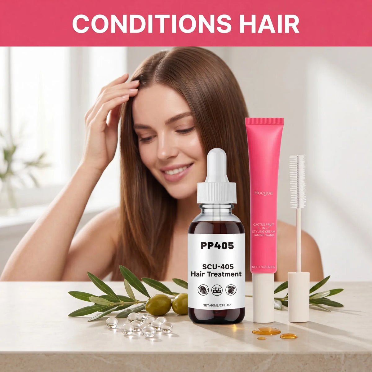 2-in-1 Hair Styling Cream & Nourishing Essential Oil Kit Hair Styling Kit Axl
