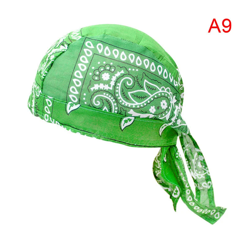 Unisex Cotton Durag Bandana Hat – Printed Head Scarf Cap Bandana Durag Hat Axl A9