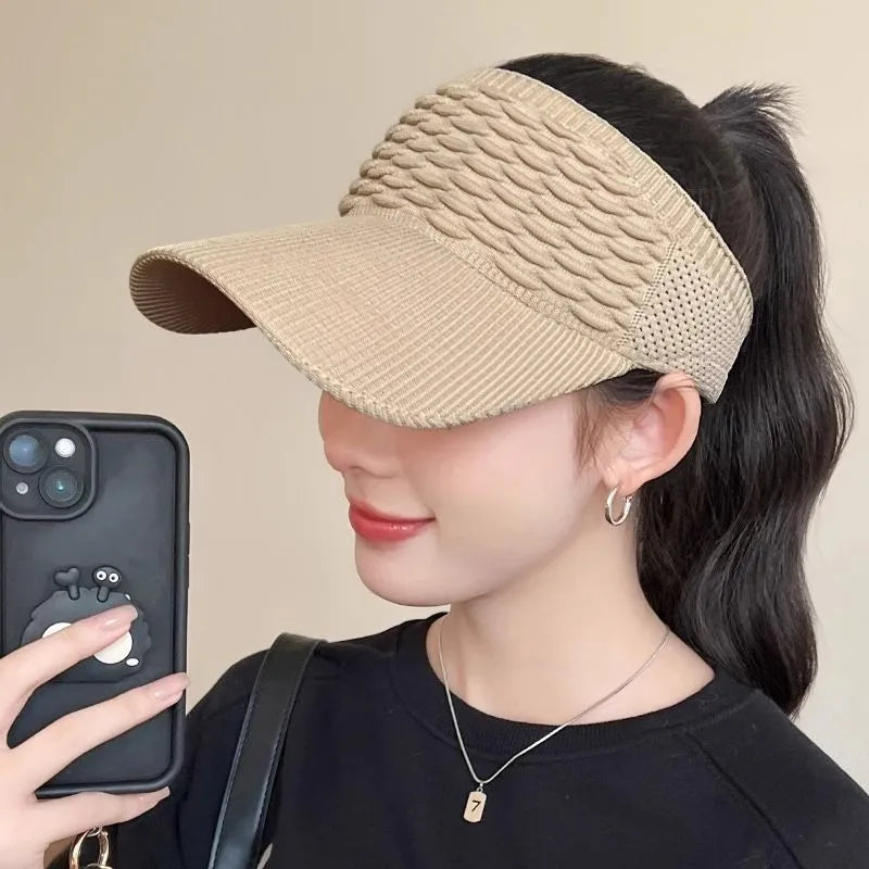 Women's Knitted Wide Brim Sun Hat – Breathable Beach Cap Women's Sun Hat Axl