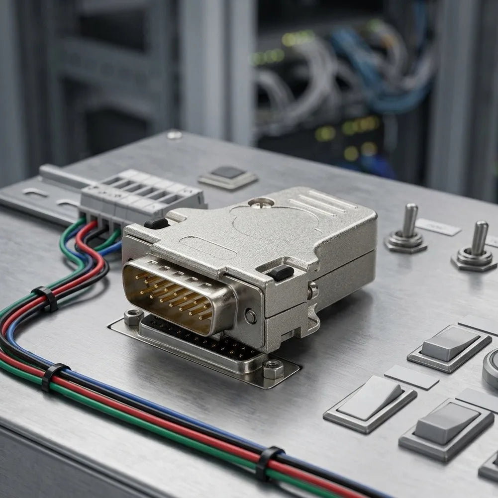 DB25 Top Exit Zinc Alloy Metal Housing & Solder Connector D-Sub Connector Housing Axl