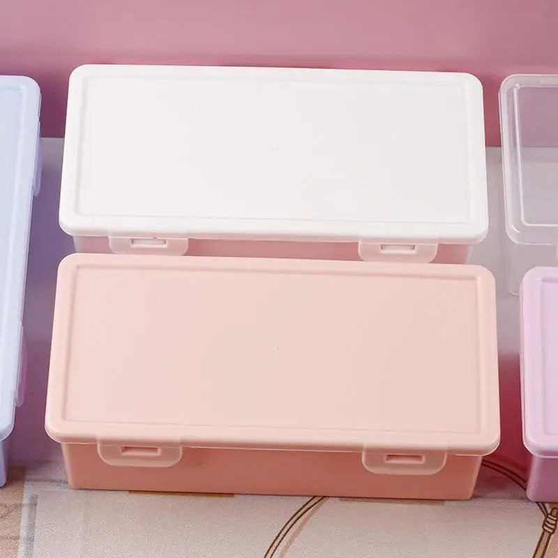Colorful Plastic Pencil Box – Stackable Storage Organizer Pencil Storage Box Axl