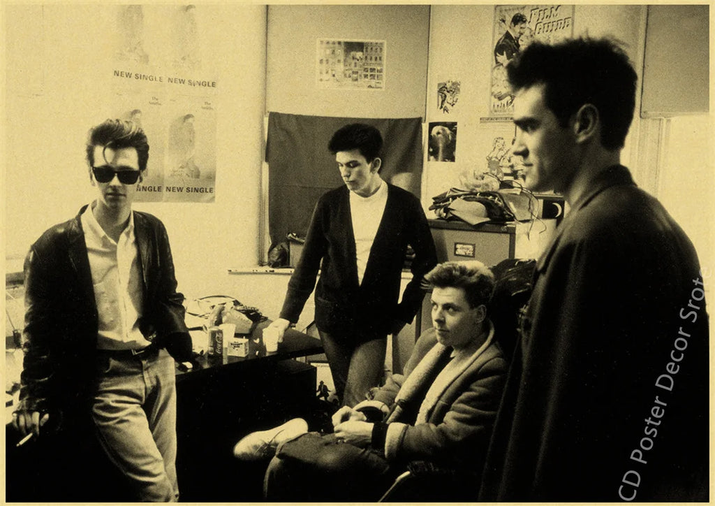 The Smiths Retro Kraft Paper Poster – Vintage Rock Band Wall Art Vintage Wall Poster Axl 24 A4 8.3x11.8inch