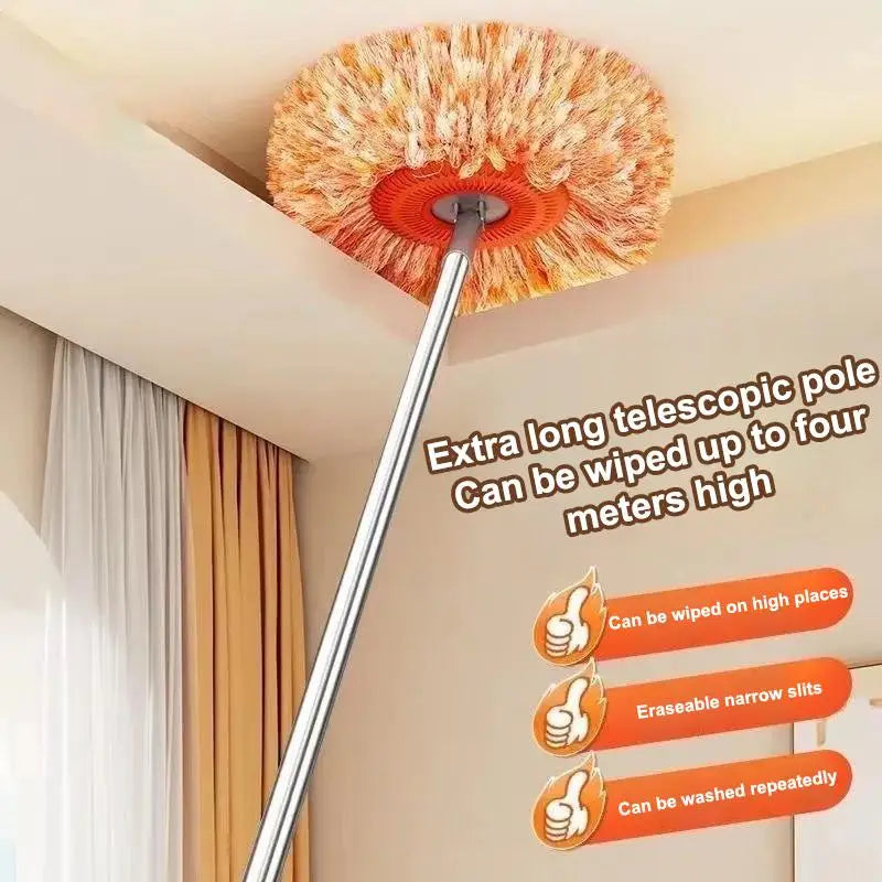 Rotating Sunflower Mop – Wall & Ceiling Dust Remover Tool Ceiling Wall Mop Axl A1