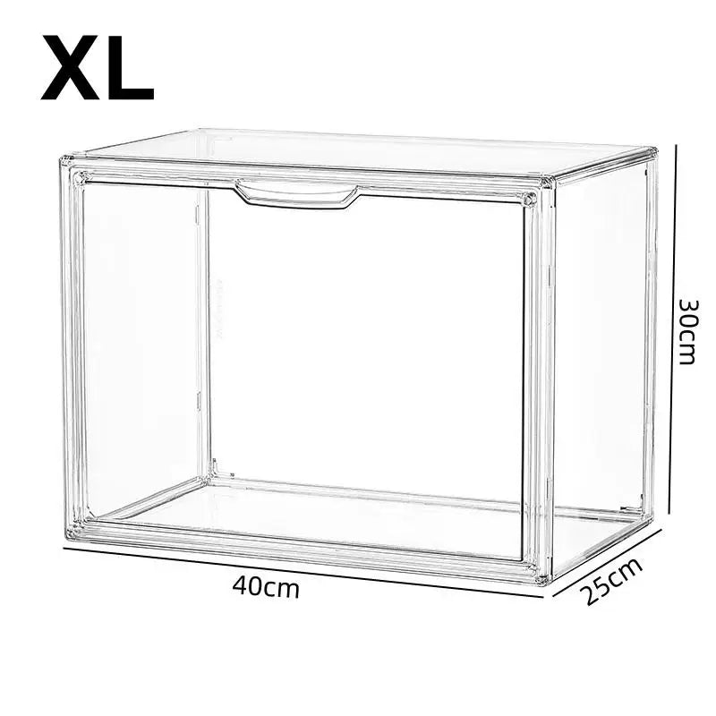 Transparent Acrylic Desktop Display Cabinet – Dustproof Storage Desktop Display Cabinet Axl XL