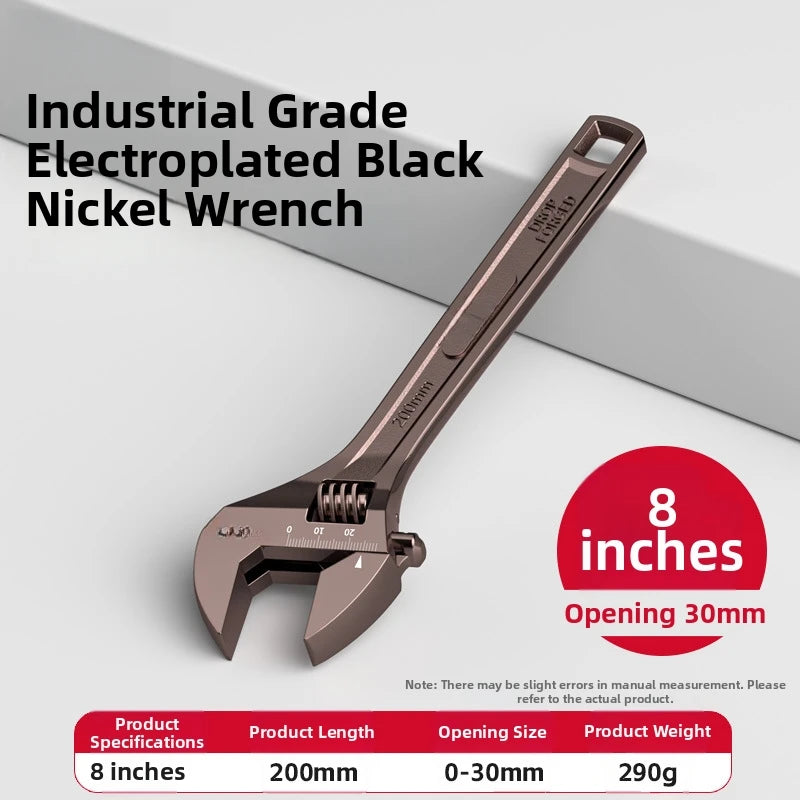 Adjustable Wrench 8/10/12 Inch – Carbon Steel Pipe Spanner Adjustable Wrench Axl 8 inch China Mainland