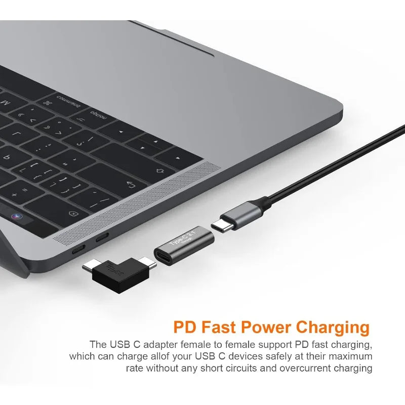 2-Pack USB-C to USB-C Adapter – 4K, 10Gbps & Fast Charging USB-C Adapter Axl