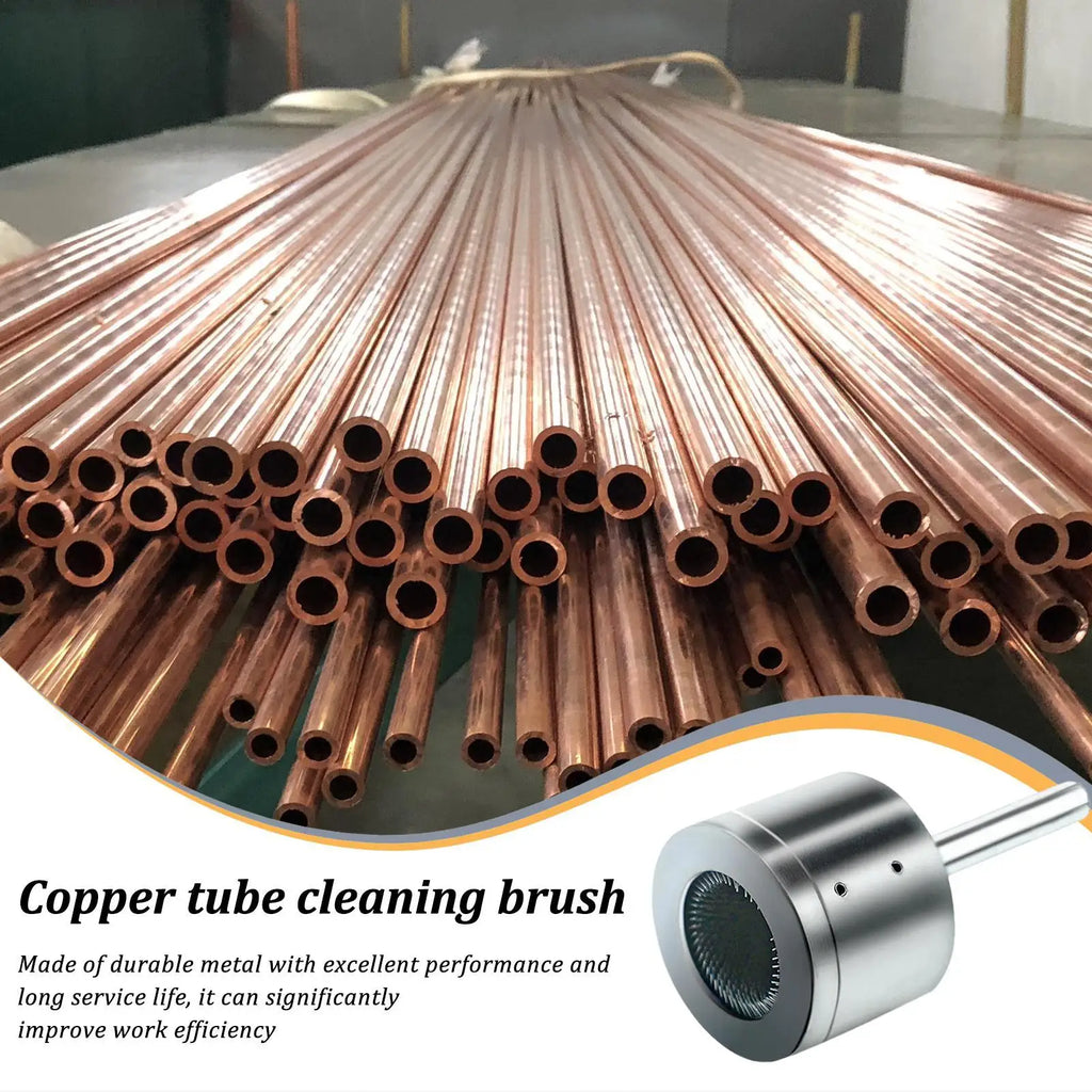 Metal Copper Pipe Cleaning Brush – Drill Tube Cleaner Tool Pipe Cleaning Brush Axl