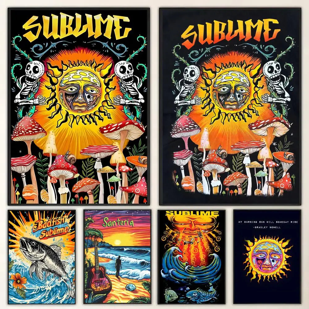 Sublime Band Poster – HD Waterproof Wall Art Print Decor Wall Art Poster Axl