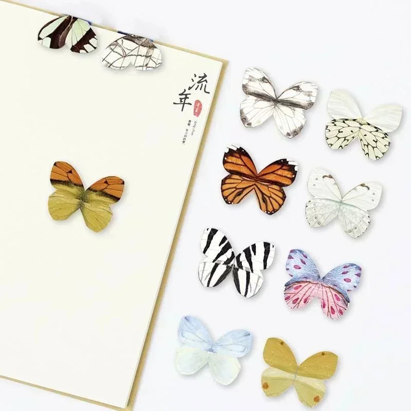 4-Pack Butterfly Magnetic Bookmarks – Cute Animal Stationery Magnetic Bookmarks Axl