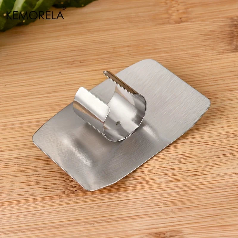 KEMORELA Stainless Steel Vegetable Cutter with Finger Guard Kitchen Safety Tool Axl