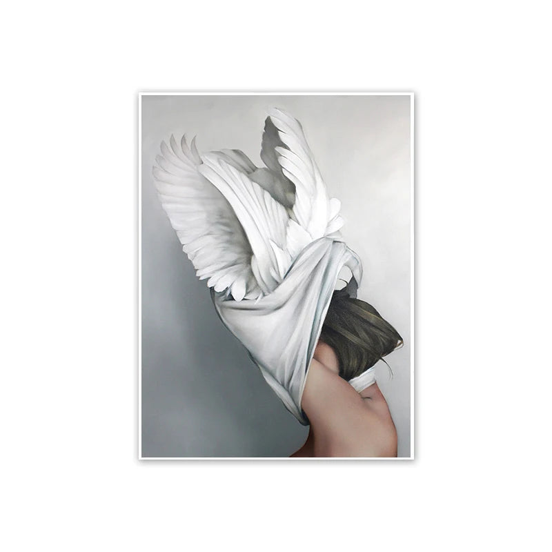 Women Butterfly Floral Wall Art Poster – Modern Home Décor Wall Art Poster Axl 11 42x30cm