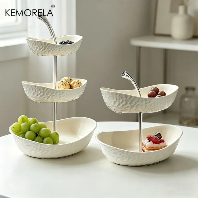 KEMORELA 2/3 Tier Fruit & Vegetable Basket | Kitchen Storage Rack Kitchen Storage Basket Axl