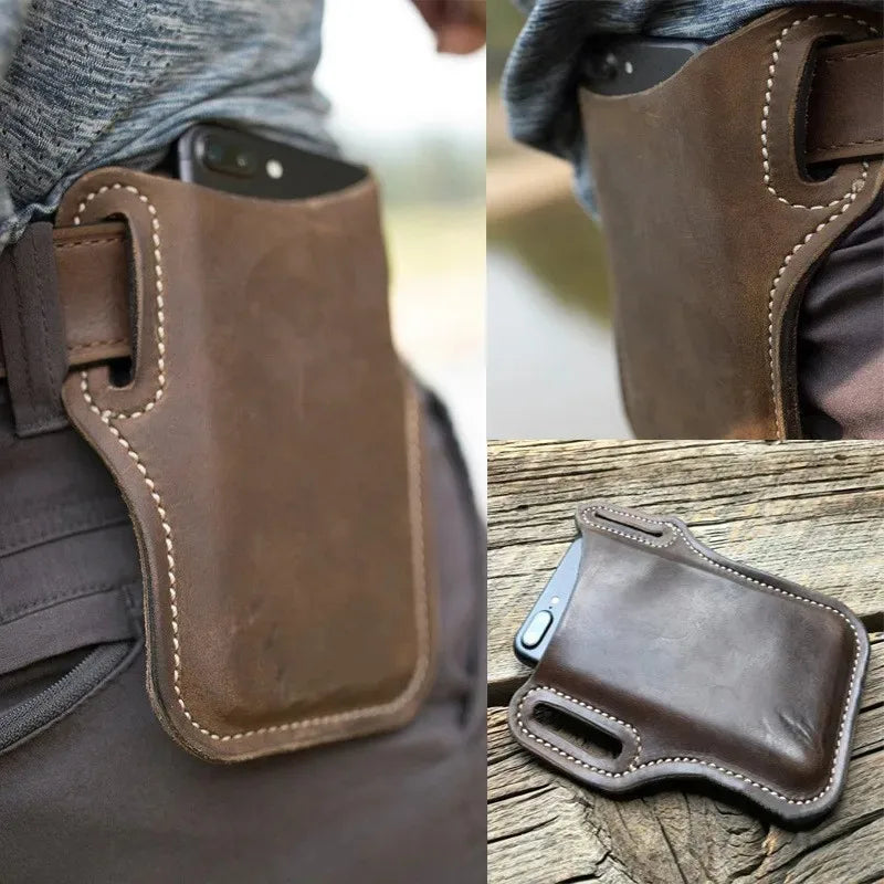 PU Leather Phone Belt Bag – Sports Waist Pack for Outdoors Sports Waist Bag Axl