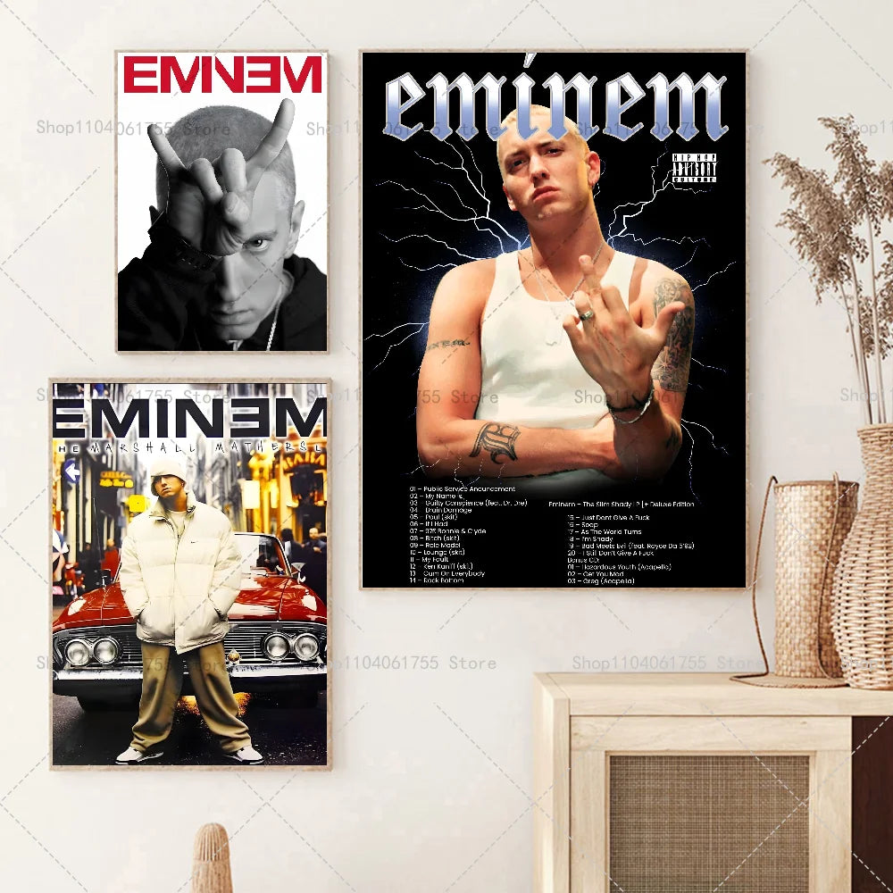 Rapper Music Icon Wall Poster – Self-Adhesive Waterproof Sticker Wall Art Poster Axl