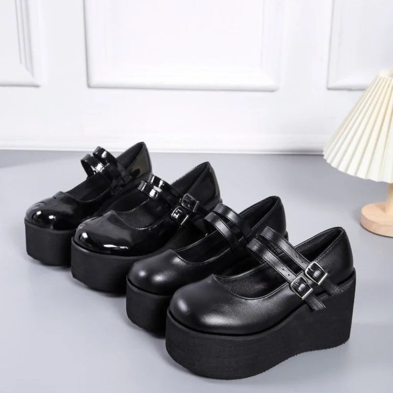 Women's Lolita Mary Jane High Heels – Gothic Sweet Pumps Lolita High Heel Pumps Axl