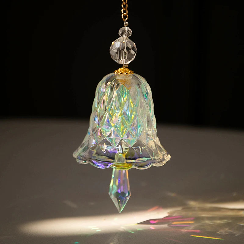 Crystal Rainbow Suncatcher Wind Chime – Glass Prism Decor Hanging Suncatcher Axl