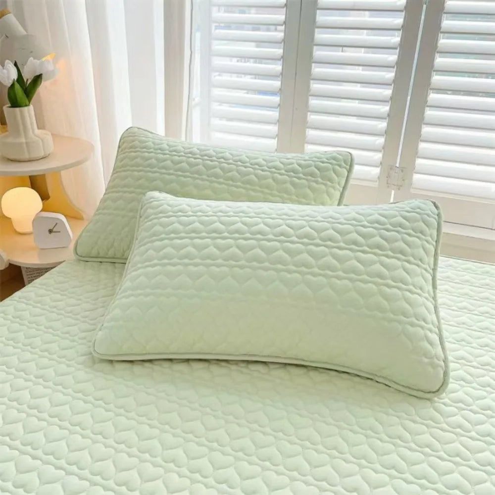Waterproof Pillowcase Anti-Mite Pillow Protector Cover 48x74cm Pillow Protector Cover Axl Green