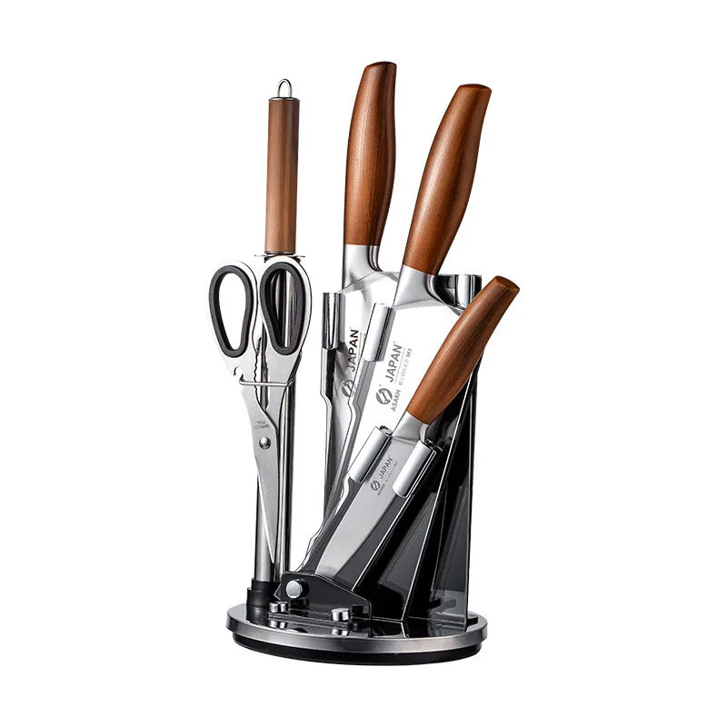 Professional Stainless Steel Kitchen Knife Set – Chef & Cleaver Kitchen Knife Set Axl 6pcs