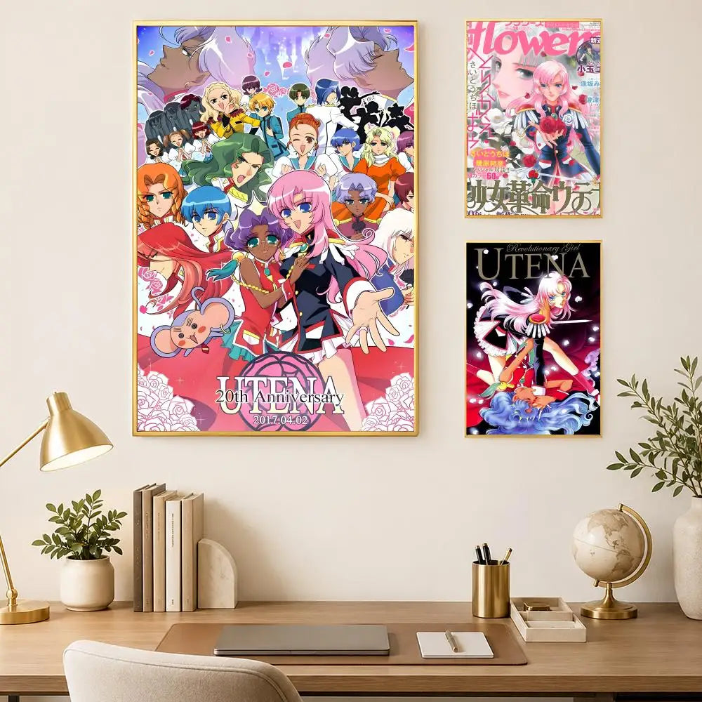 Revolutionary Girl Utena Anime Poster – Self-Stick HD Wall Art Anime Wall Poster Axl