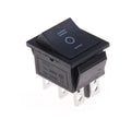 KCD4 DPDT Rocker Switch Black ON/OFF/ON 6 Pin 16A 250VAC Rocker Switch Axl onesize 1PC
