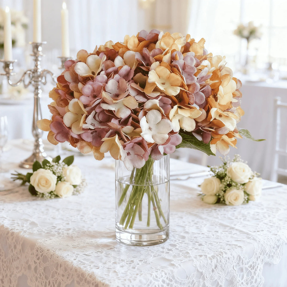 Artificial Silk Hydrangea Bouquet – Wedding & Home Decor Artificial Flower Bouquet Axl