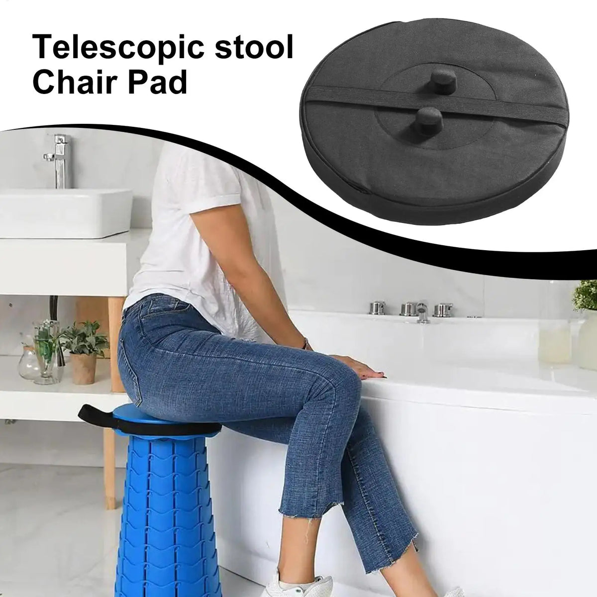 Waterproof Round Stool Cushion – Oxford Cloth Camping Pad Camping Stool Cushion Axl