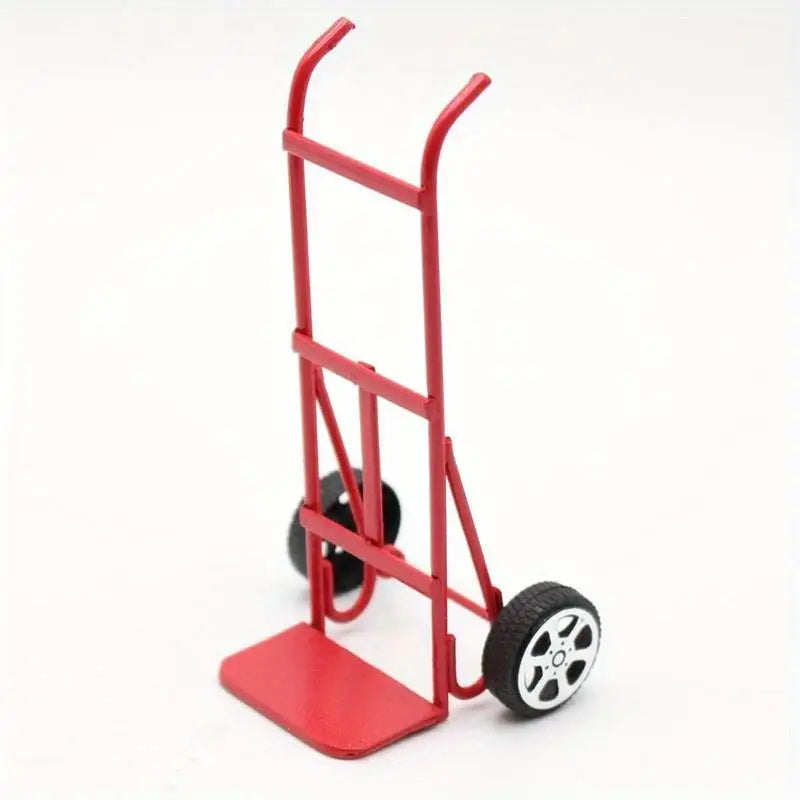 1:12 Miniature Metal Pull Cart – Dollhouse Garden Accessory Dollhouse Accessory Axl