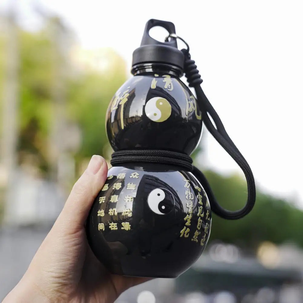 Gourd Water Bottle 750ml – Retro Chinese Design with Strap Sports Water Bottle Axl