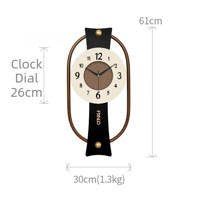 Luminous Large Wall Clock – Silent Minimalist Home Décor Wall Clock Axl