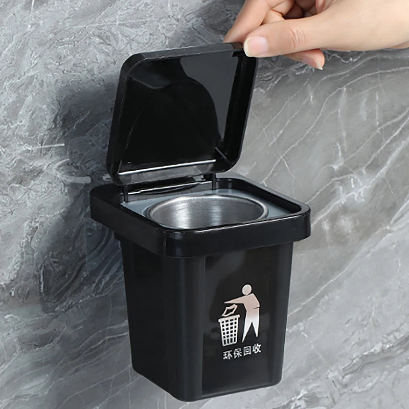 Wall-Mount Lidded Ashtray – Windproof Stainless Steel Design Wall Mount Ashtray Axl